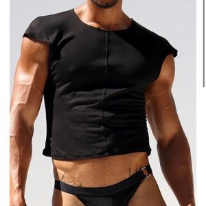 Rufskin Hube Black Cropped Muscle Tee